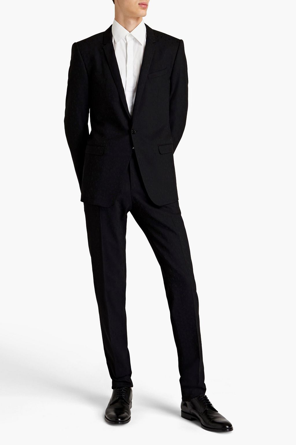 DOLCE & GABBANA Wool-blend jacquard suit