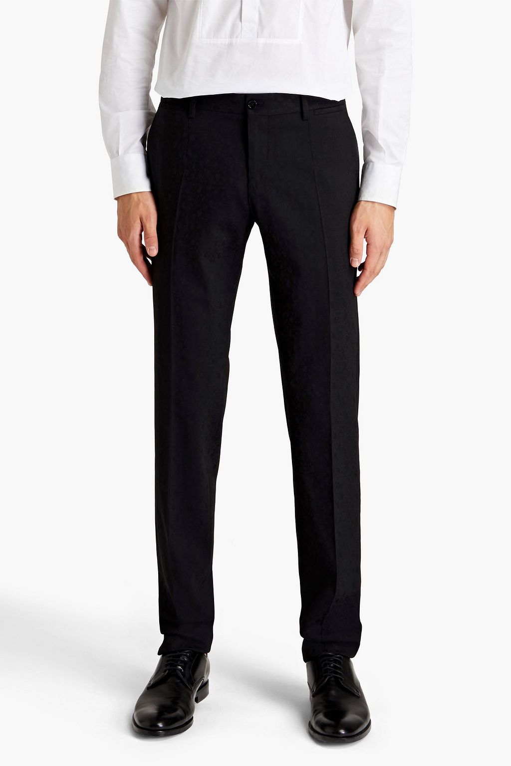 DOLCE & GABBANA Wool-blend jacquard suit