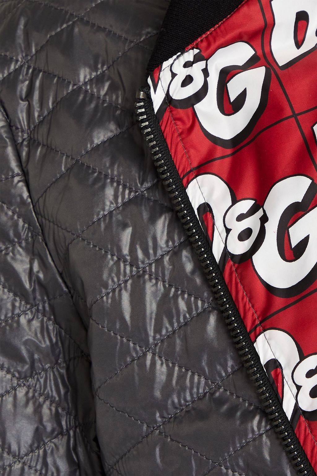 DOLCE&GABBANA Quilted shell bomber jacket