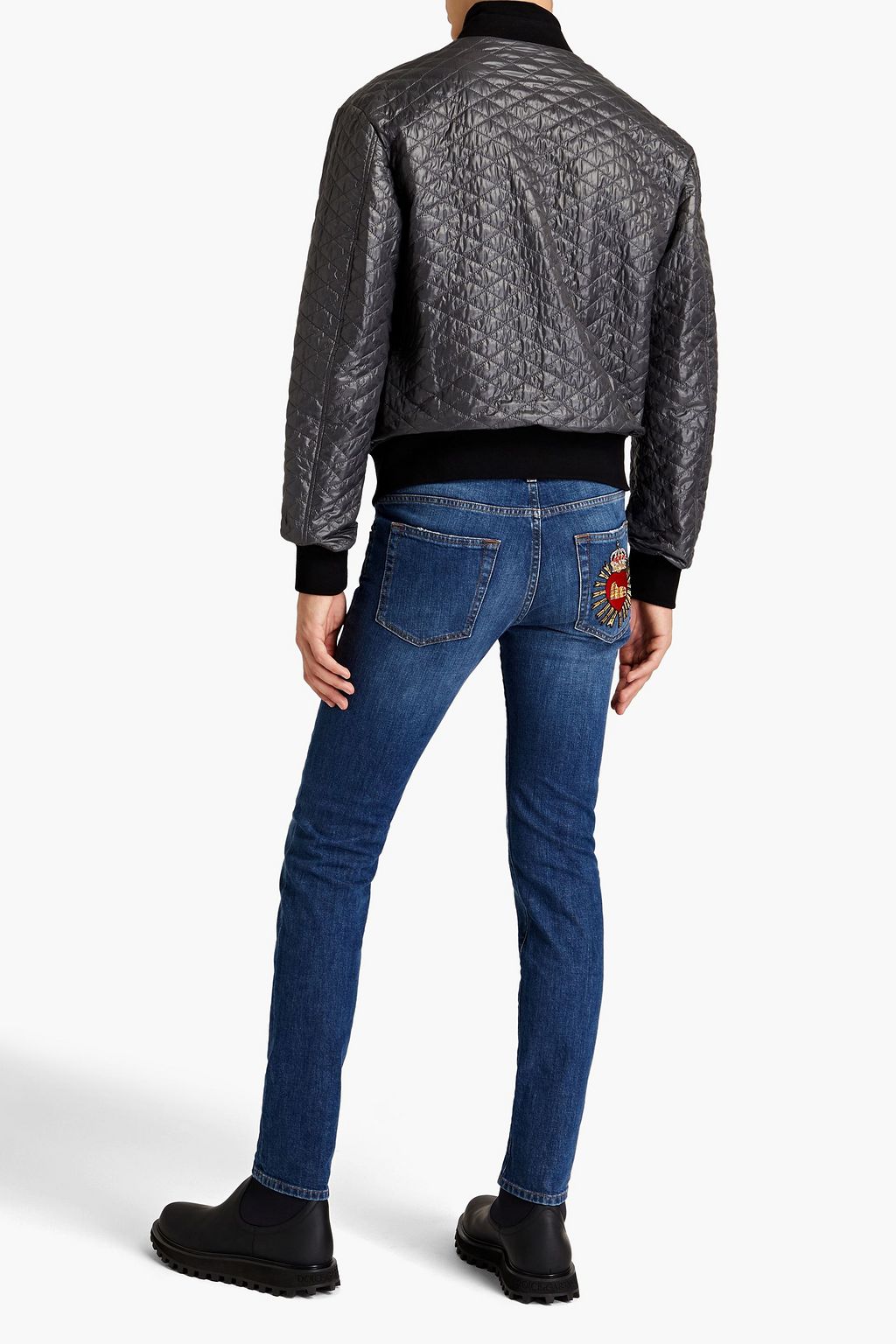 DOLCE&GABBANA Quilted shell bomber jacket
