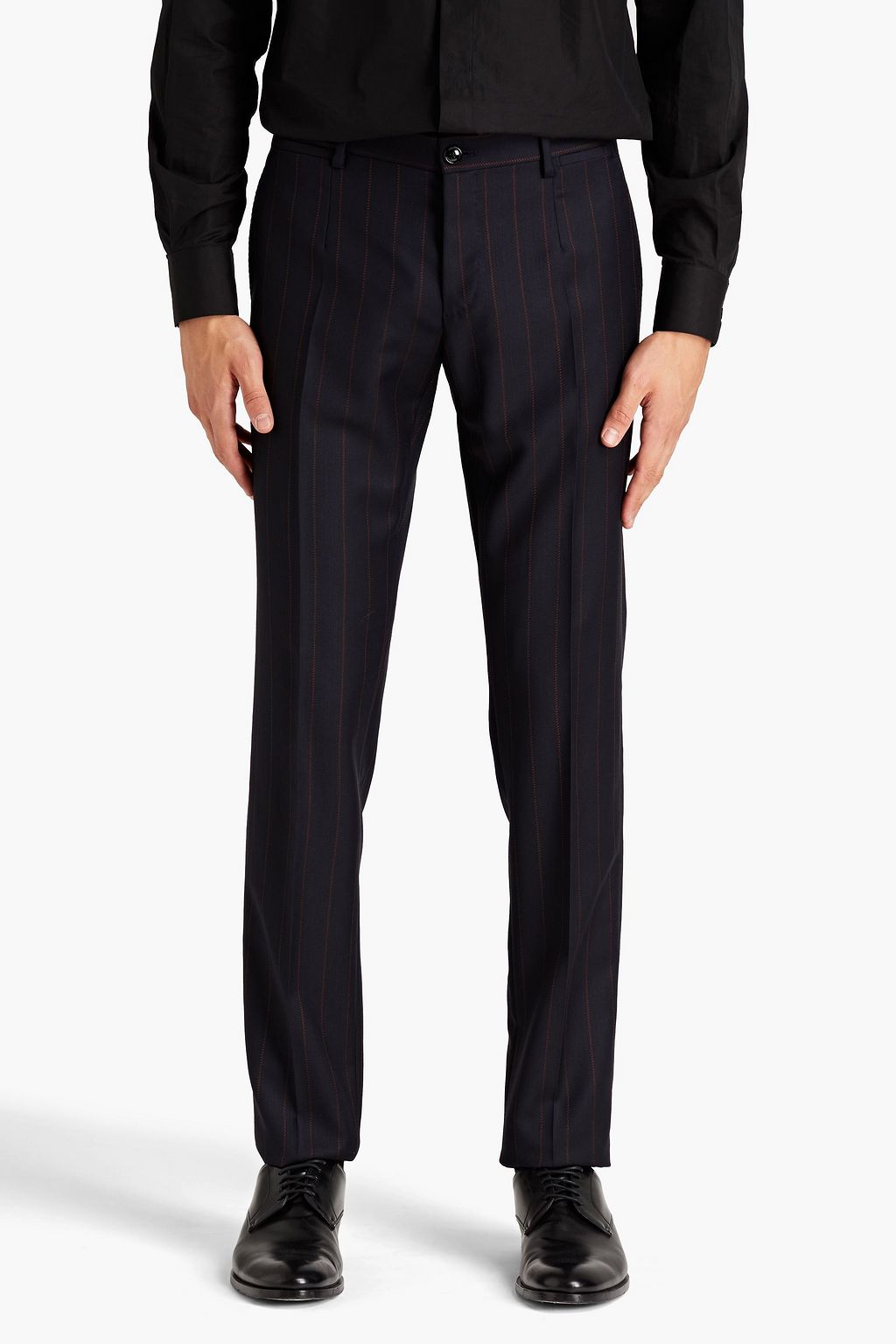 DOLCE & GABBANA Pinstriped wool-twill suit