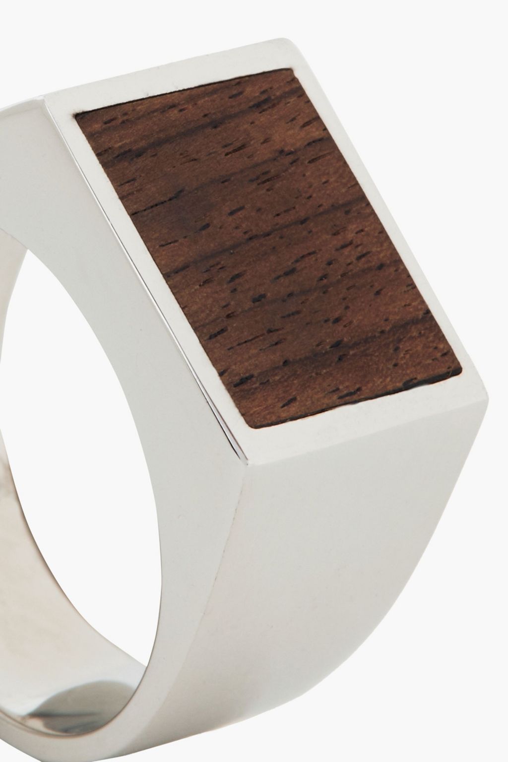 TATEOSSIAN Sterling silver ebony ring