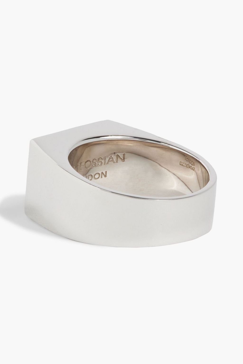 TATEOSSIAN Sterling silver ebony ring