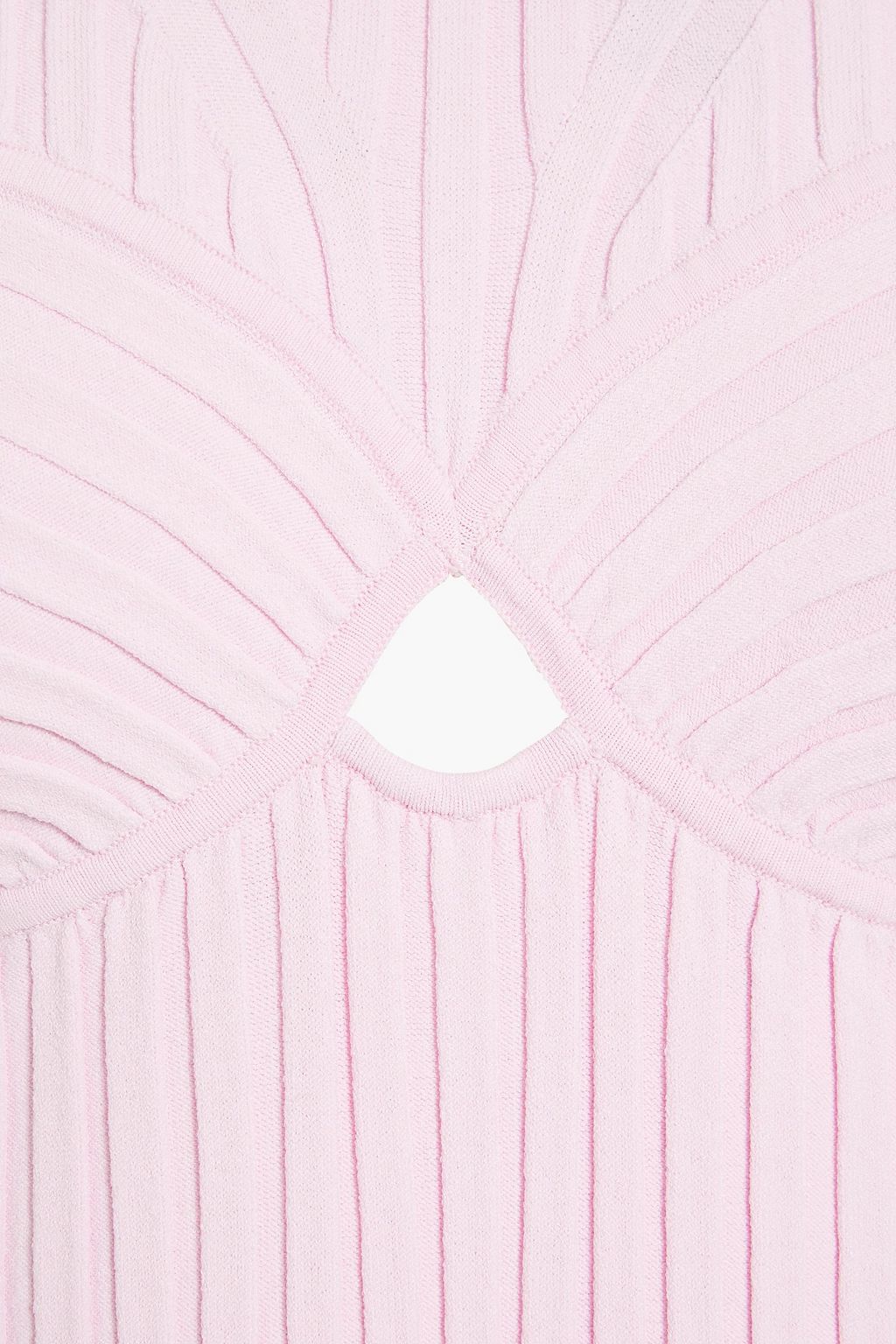 HELMUT LANG Cutout ribbed jersey top