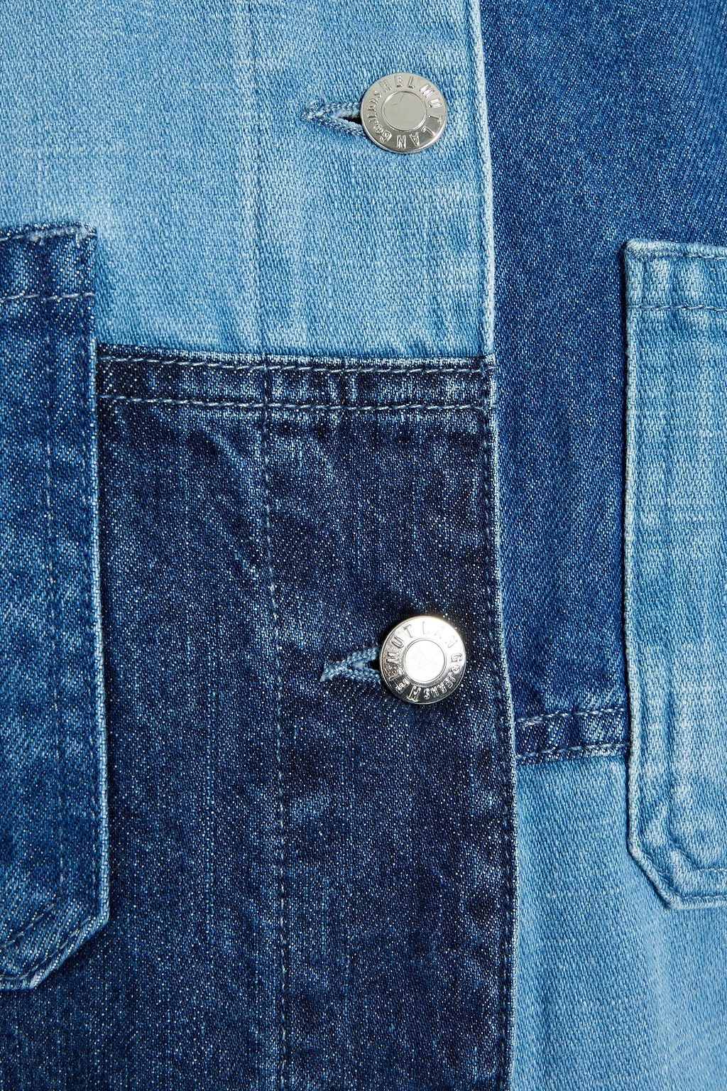 HELMUT LANG Patchwork-effect denim shirt