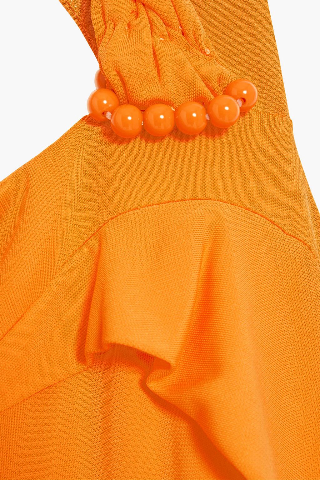 HELMUT LANG Cutout embellished stretch-knit maxi dress