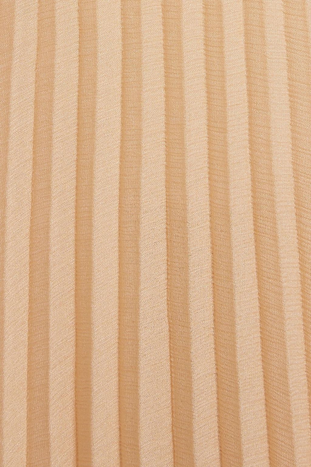 CHLOÉ Pleated crepon maxi skirt