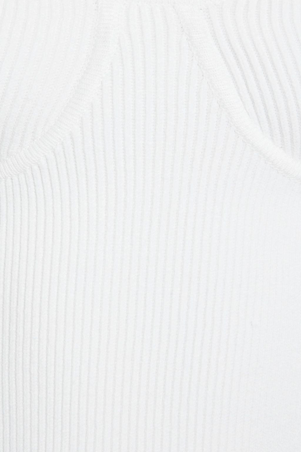 HELMUT LANG Off-the-shoulder ribbed-knit top | THE OUTNET