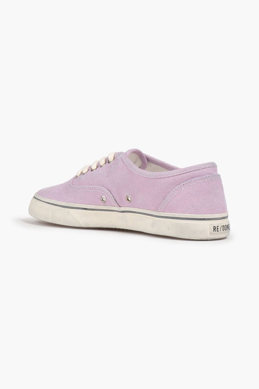 RE/DONE 70s Skate distressed canvas sneakers | THE OUTNET