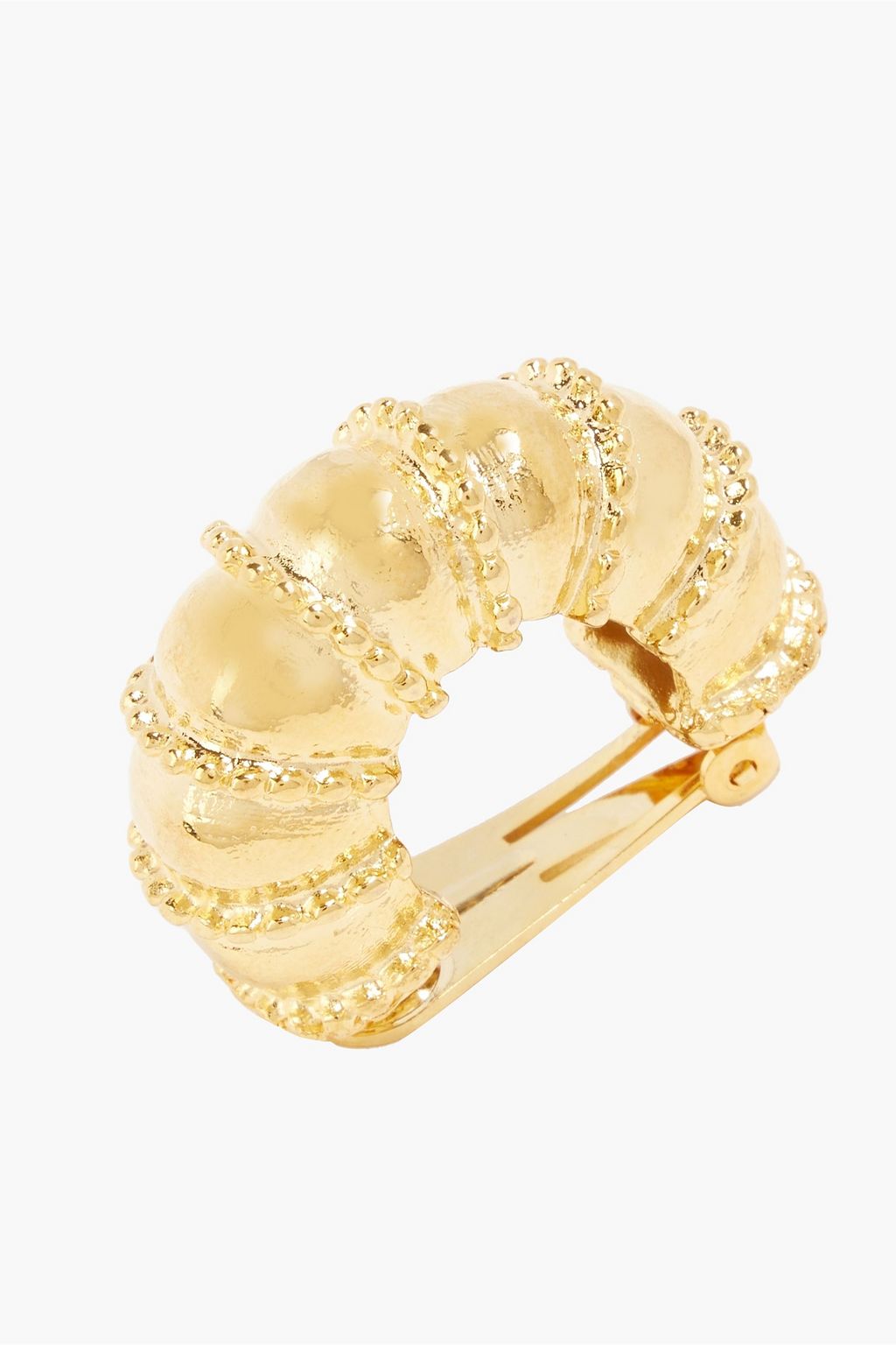 KENNETH JAY LANE Goldfarbene Ohrclips