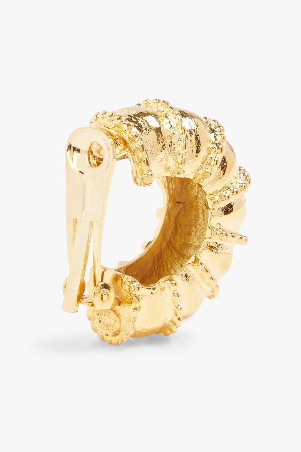 KENNETH JAY LANE Goldfarbene Ohrclips