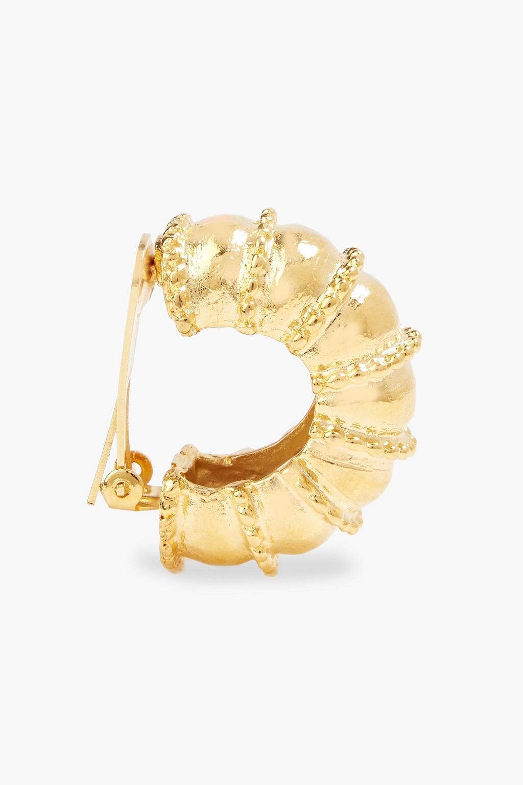 KENNETH JAY LANE Goldfarbene Ohrclips