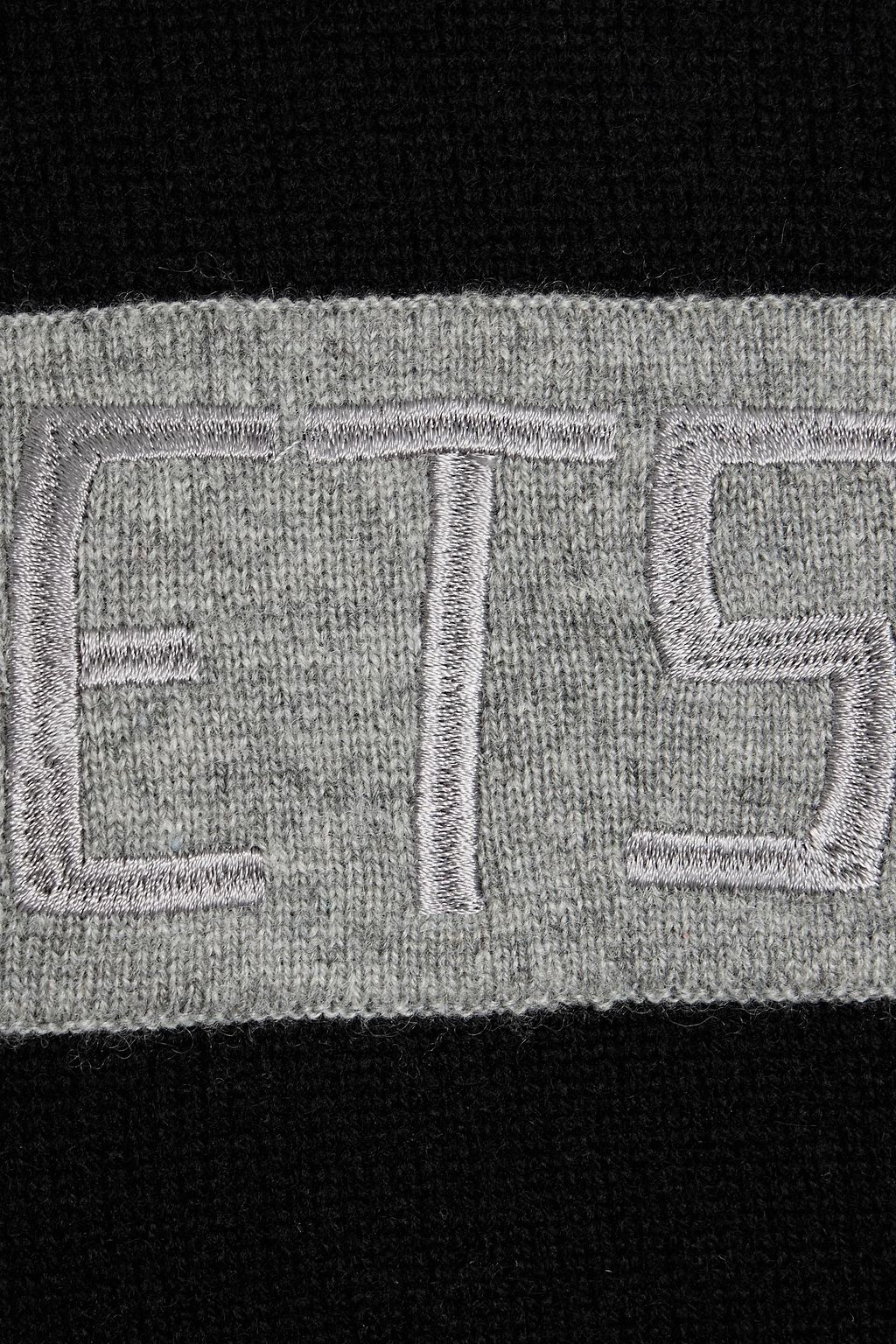 JETSET Embroidered cashmere hoodie