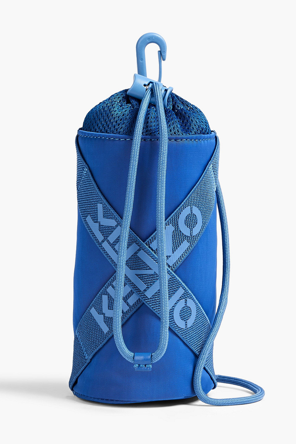 Kenzo Printed Twill And Mesh Water Bottle Holder In Cobalt Blue