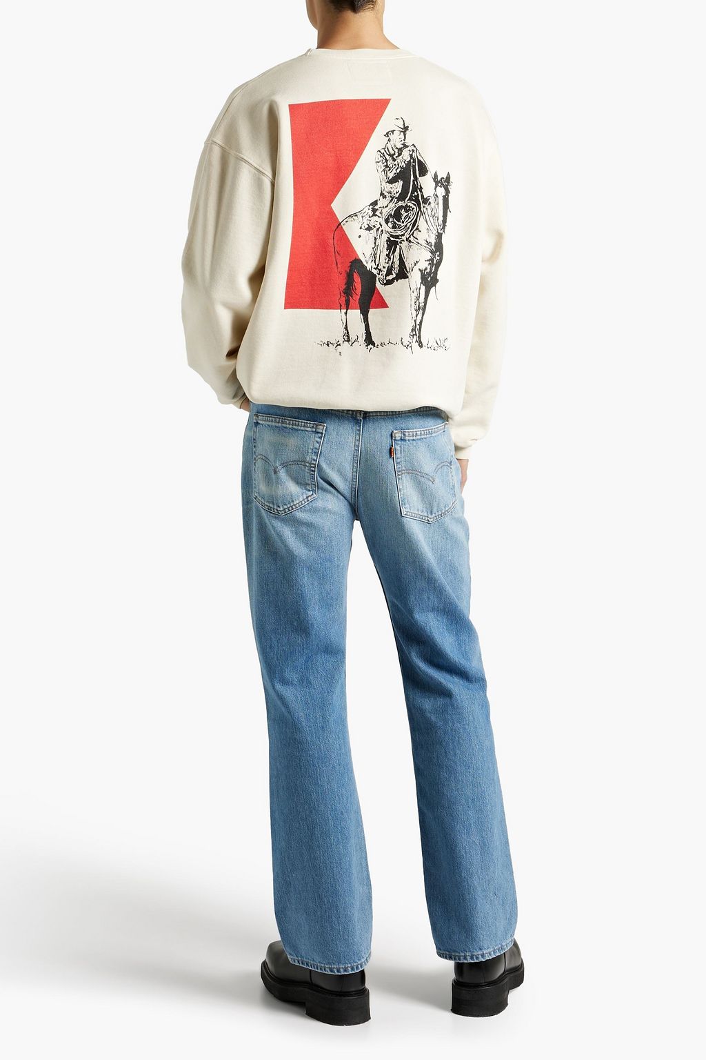LEVI'S X VALENTINO GARAVANI Faded denim jeans