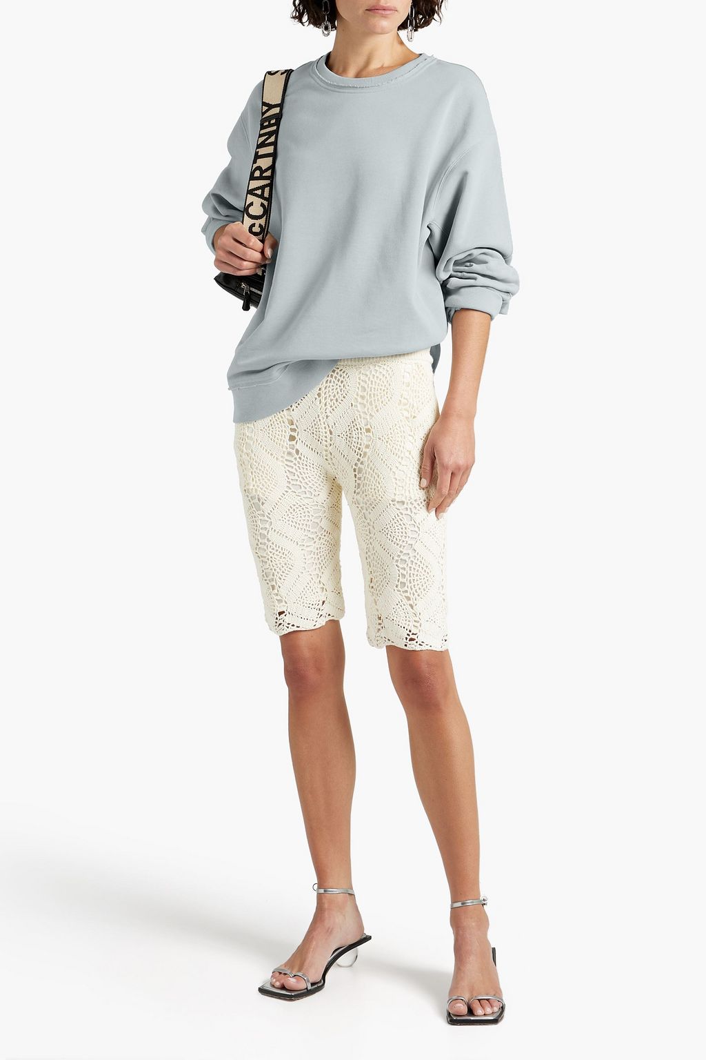 HELMUT LANG Printed French cotton-terry sweatshirt