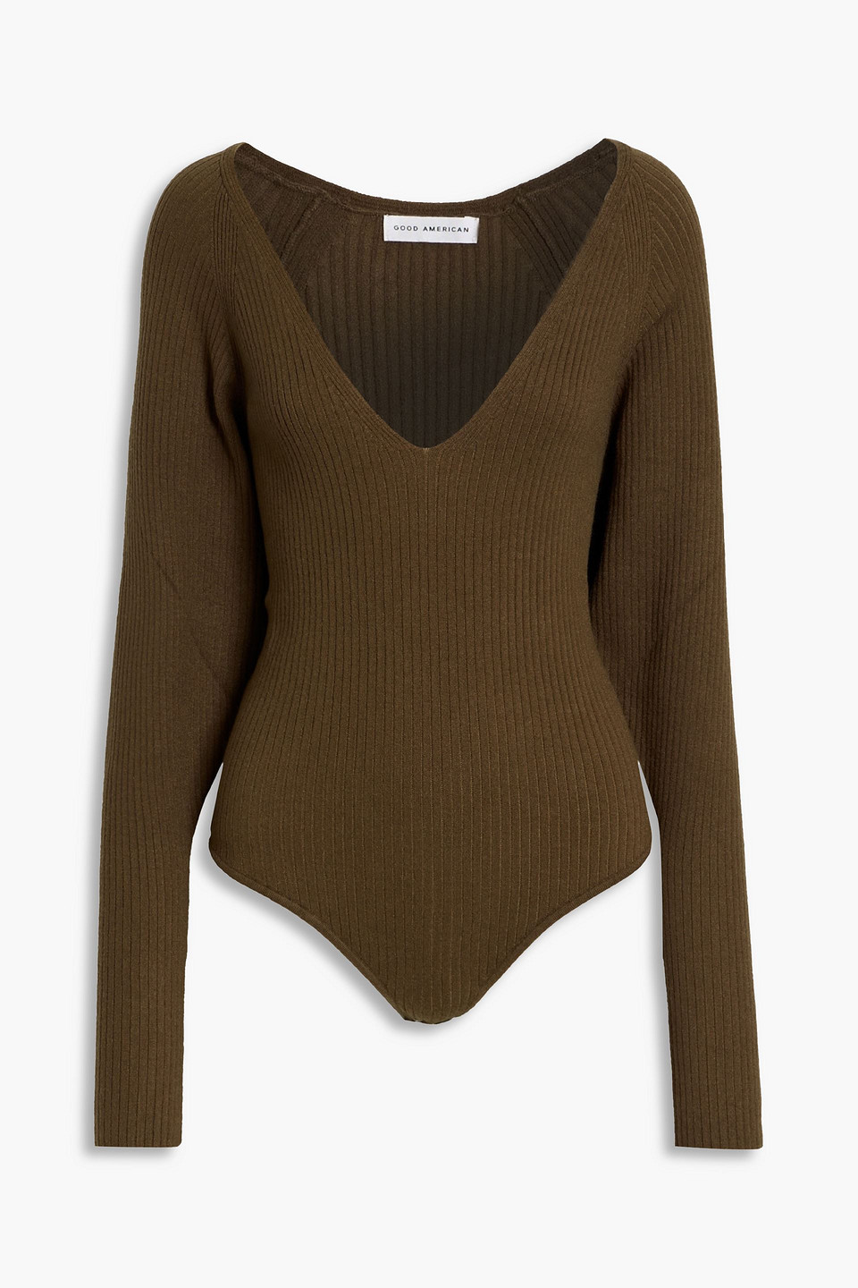 Good American Ribbed-knit Bodysuit In Multi