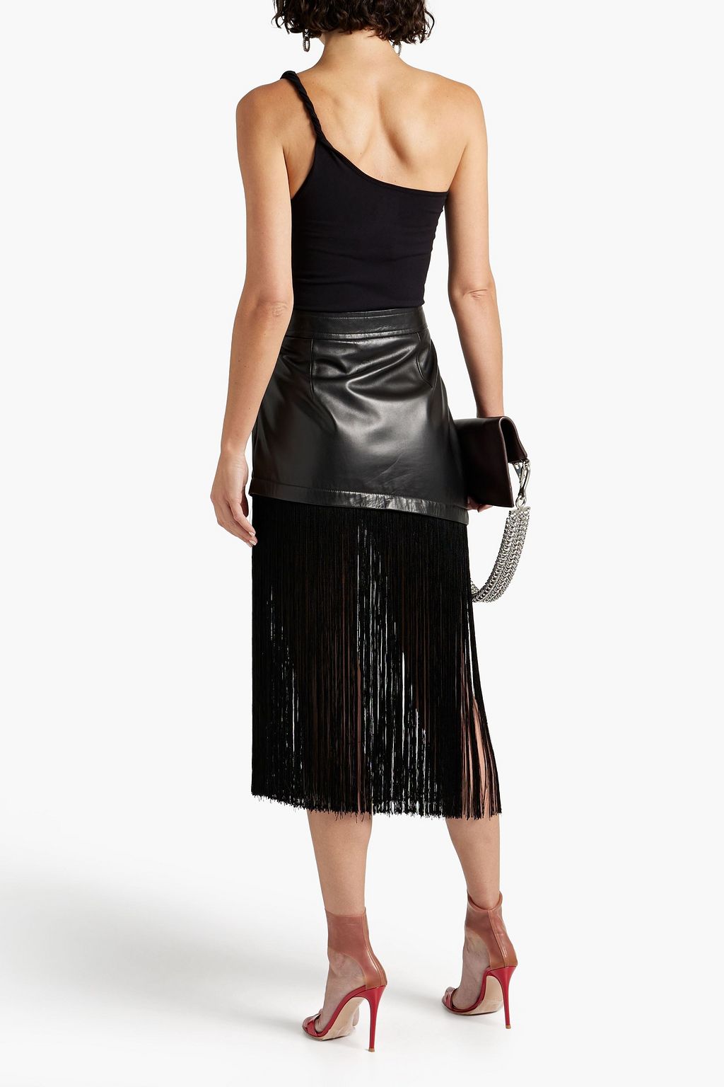 HELMUT LANG One-shoulder stretch-jersey top