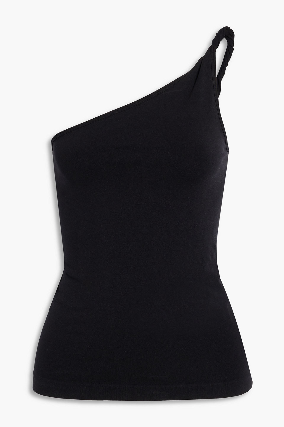 Helmut Lang One-shoulder Stretch-jersey Top In Black