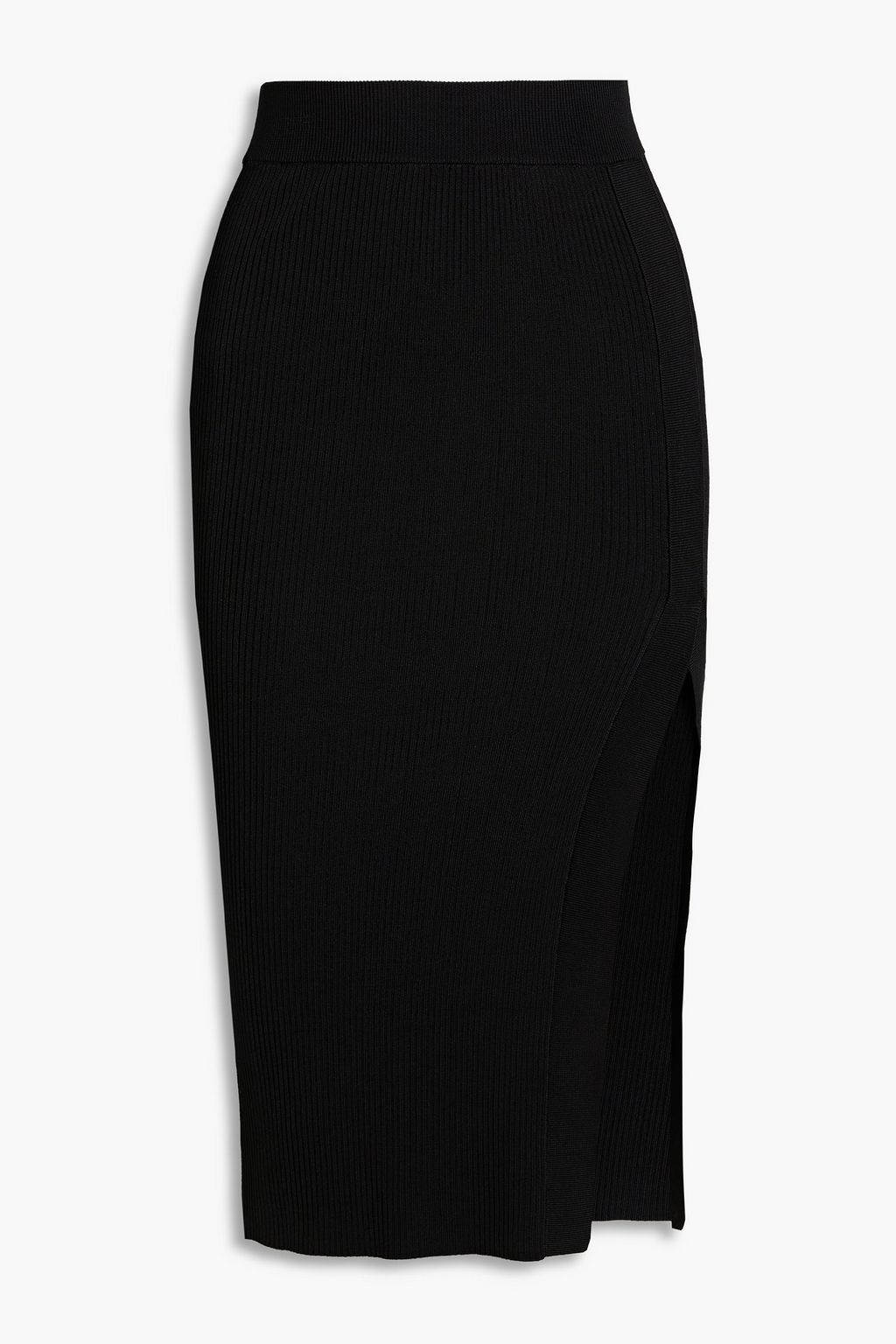 GOOD AMERICAN Ribbed-knit midi skirt | THE OUTNET