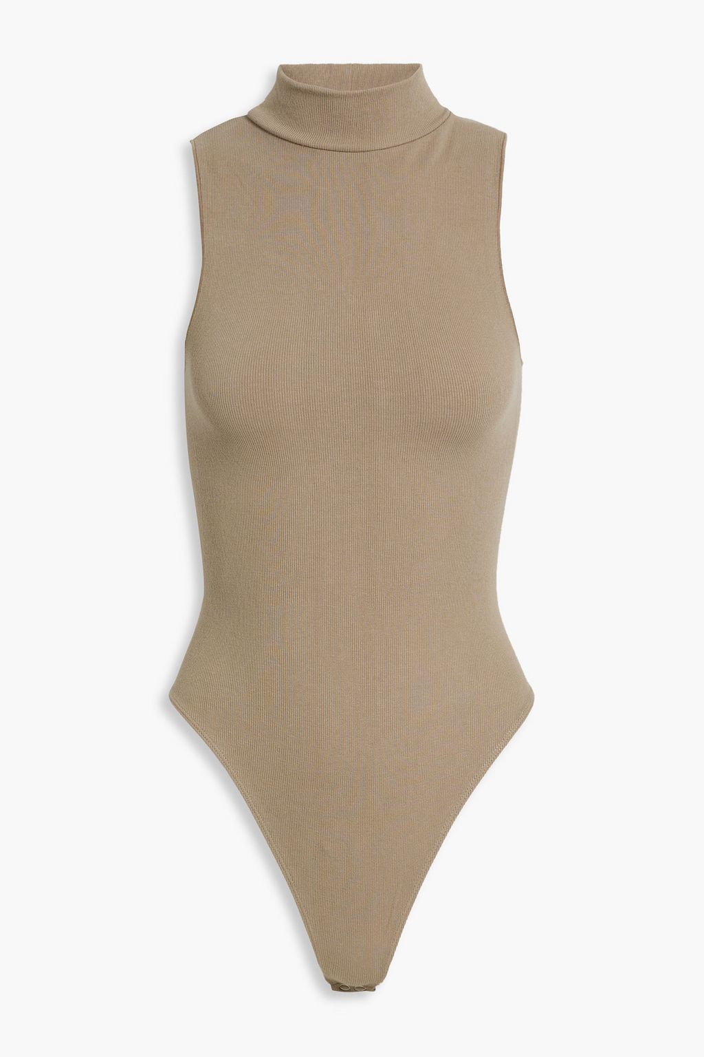 Ribbed cotton-blend jersey bodysuit