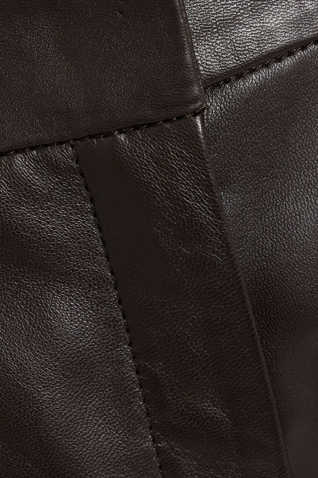 IRIS & INK Amber leather straight-leg pants