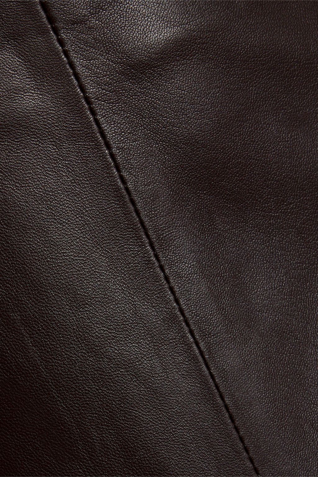 IRIS & INK Jacqueline leather midi skirt