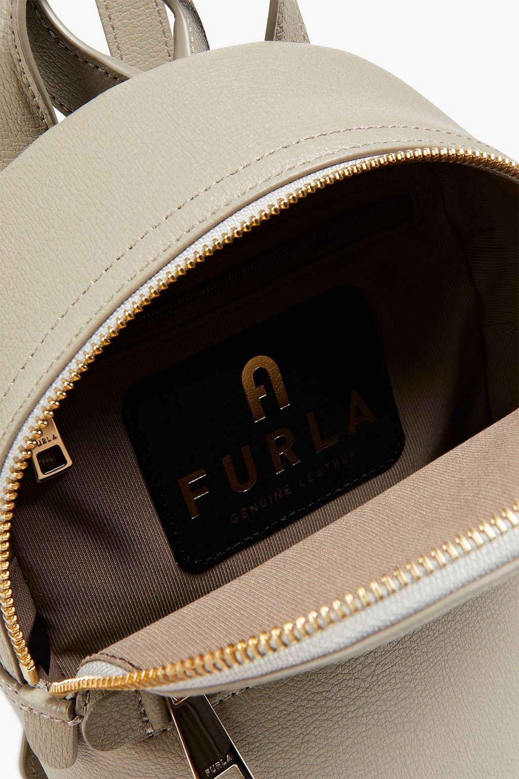 FURLA Libera Mini pebbled-leather backpack