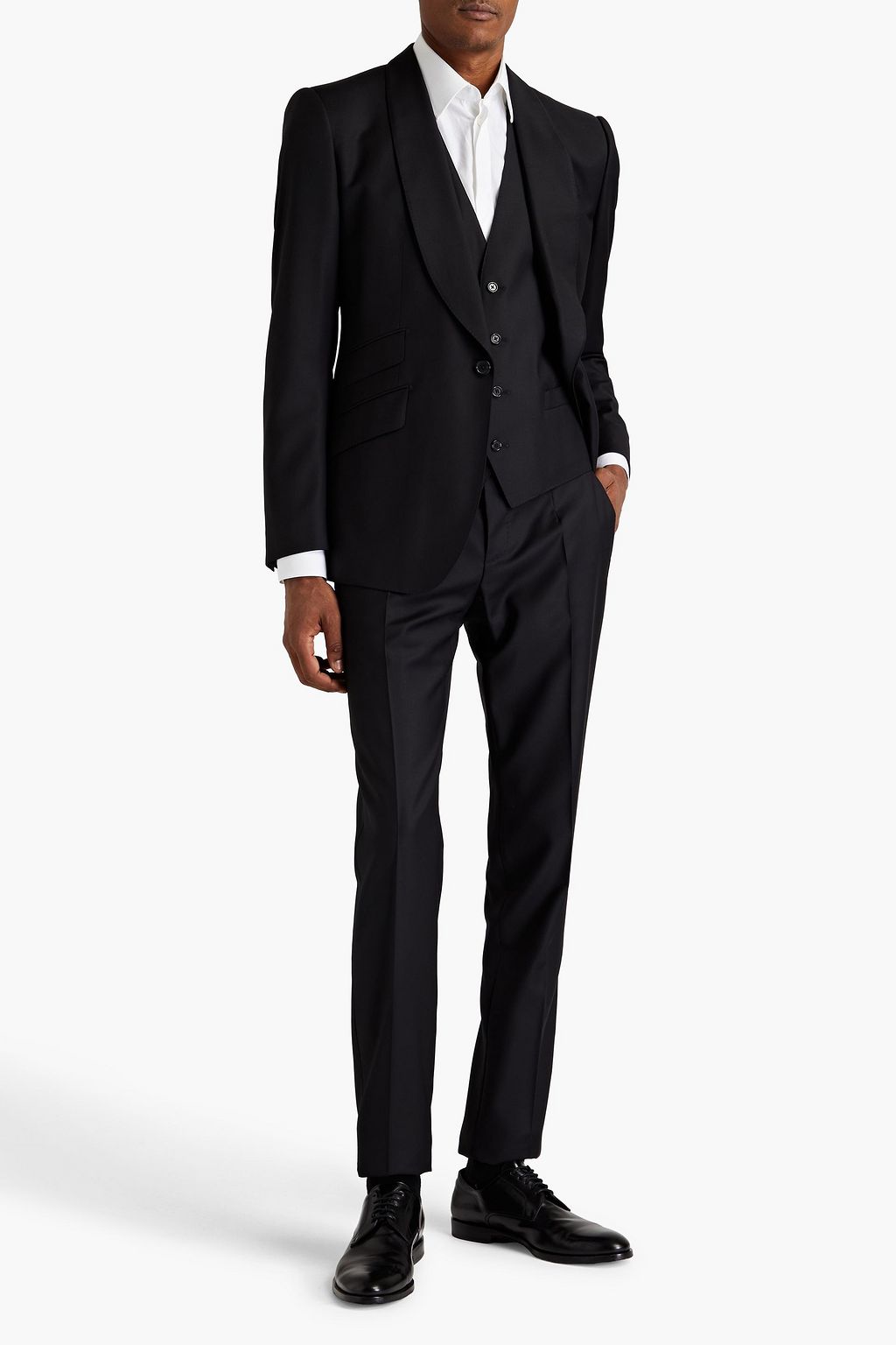 DOLCE & GABBANA Anzug aus Twill aus einer Woll-Seidenmischung