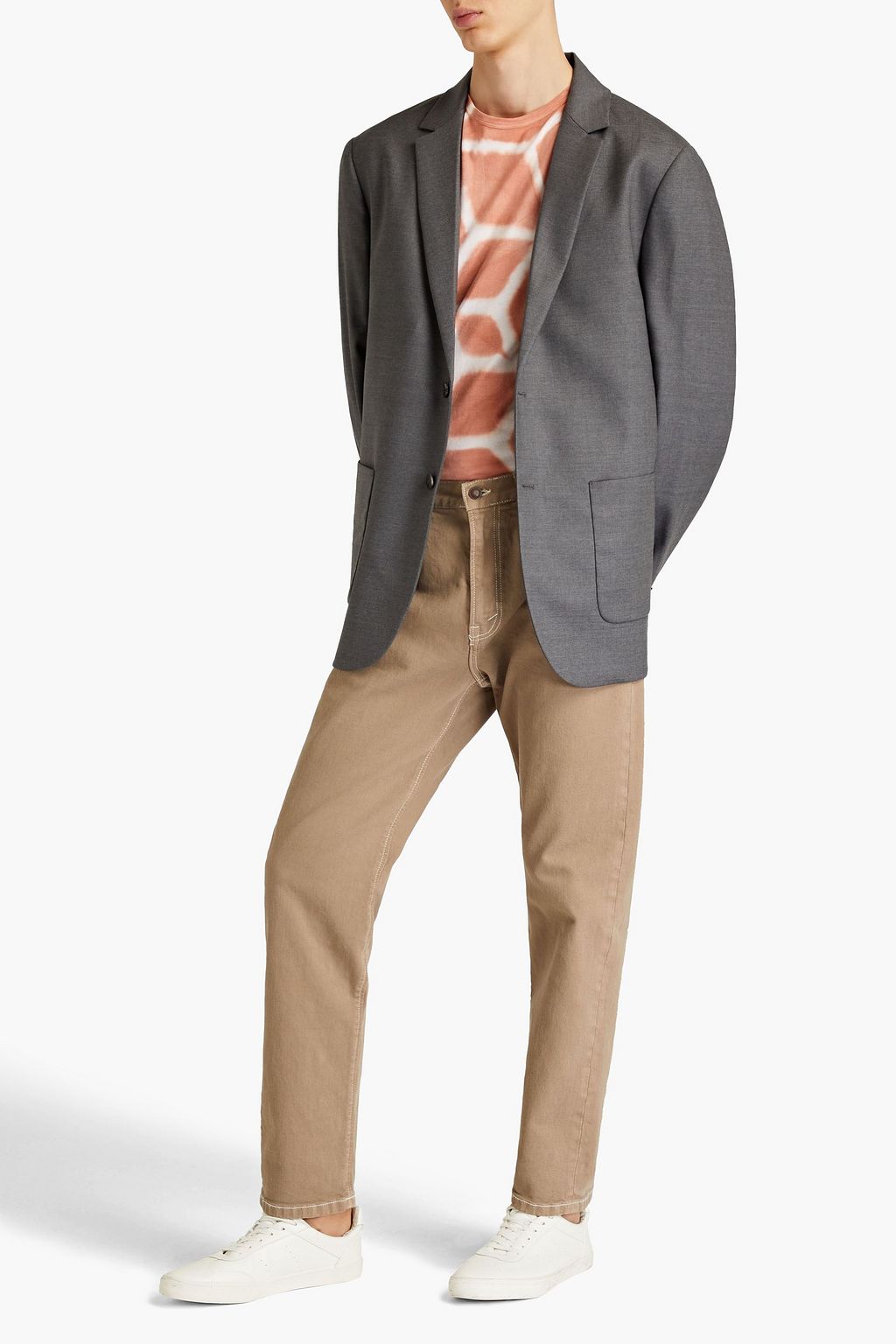 SUNSPEL Mélange wool-blend blazer