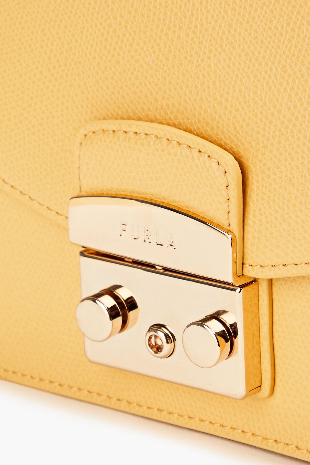 FURLA Metropolis Small pebbled-leather shoulder bag