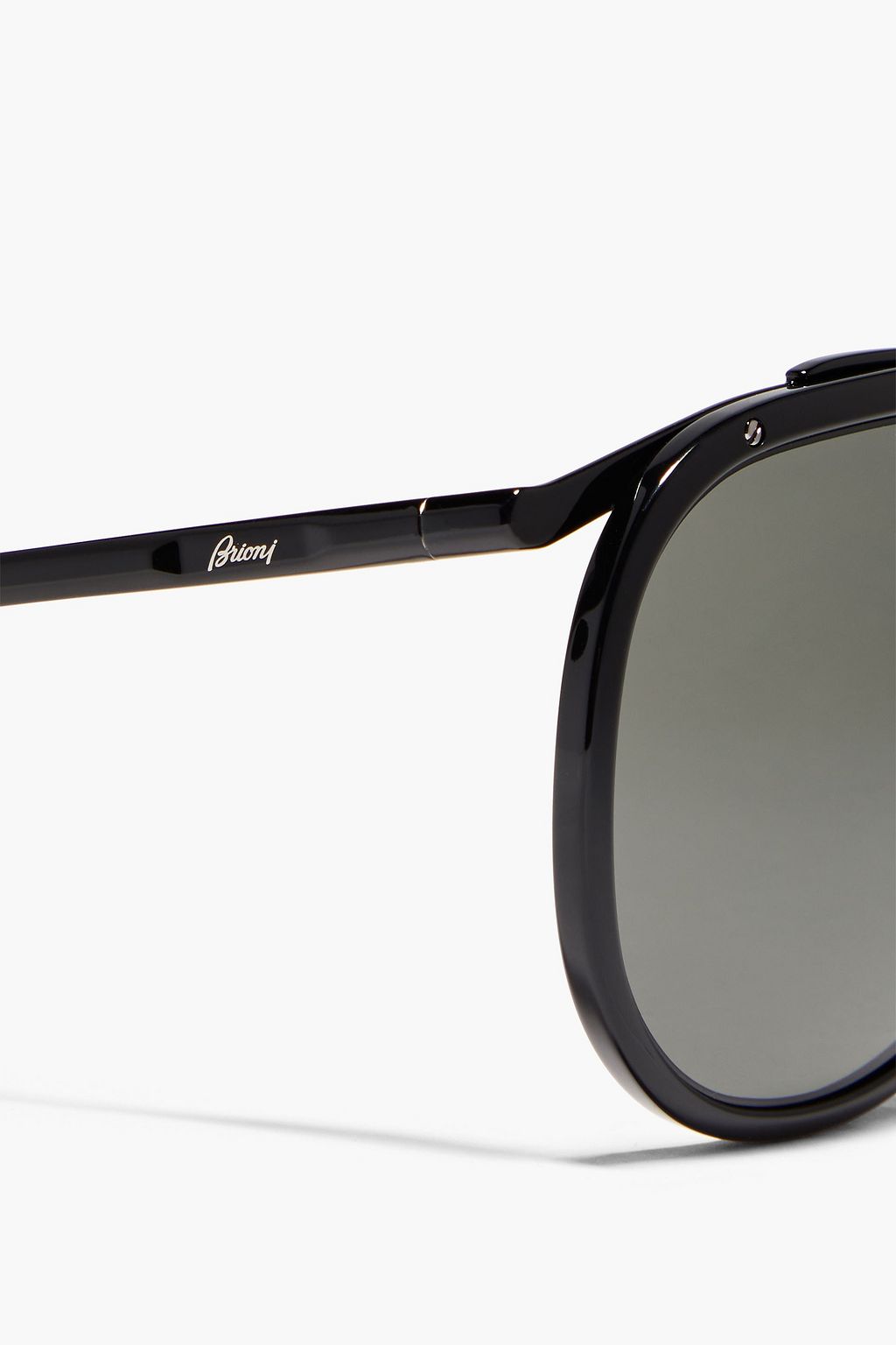 BRIONI Aviator-style tortoiseshell acetate sunglasses