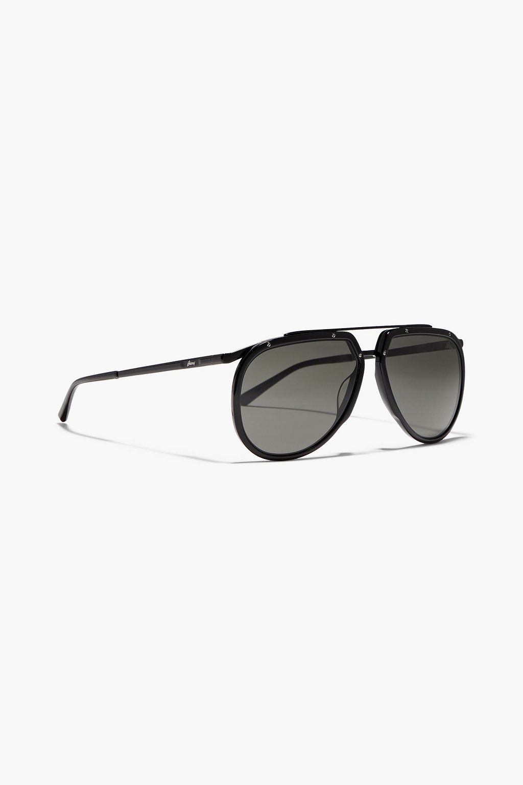 BRIONI Aviator-style tortoiseshell acetate sunglasses