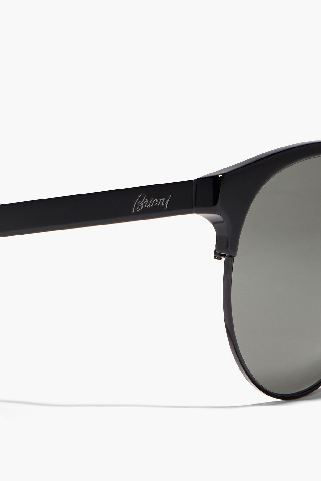 BRIONI Aviator-style tortoiseshell acetate sunglasses