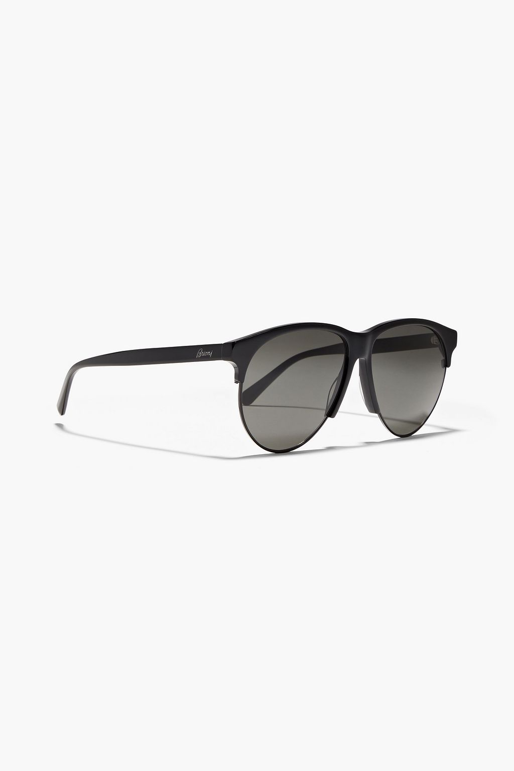 BRIONI Aviator-style tortoiseshell acetate sunglasses