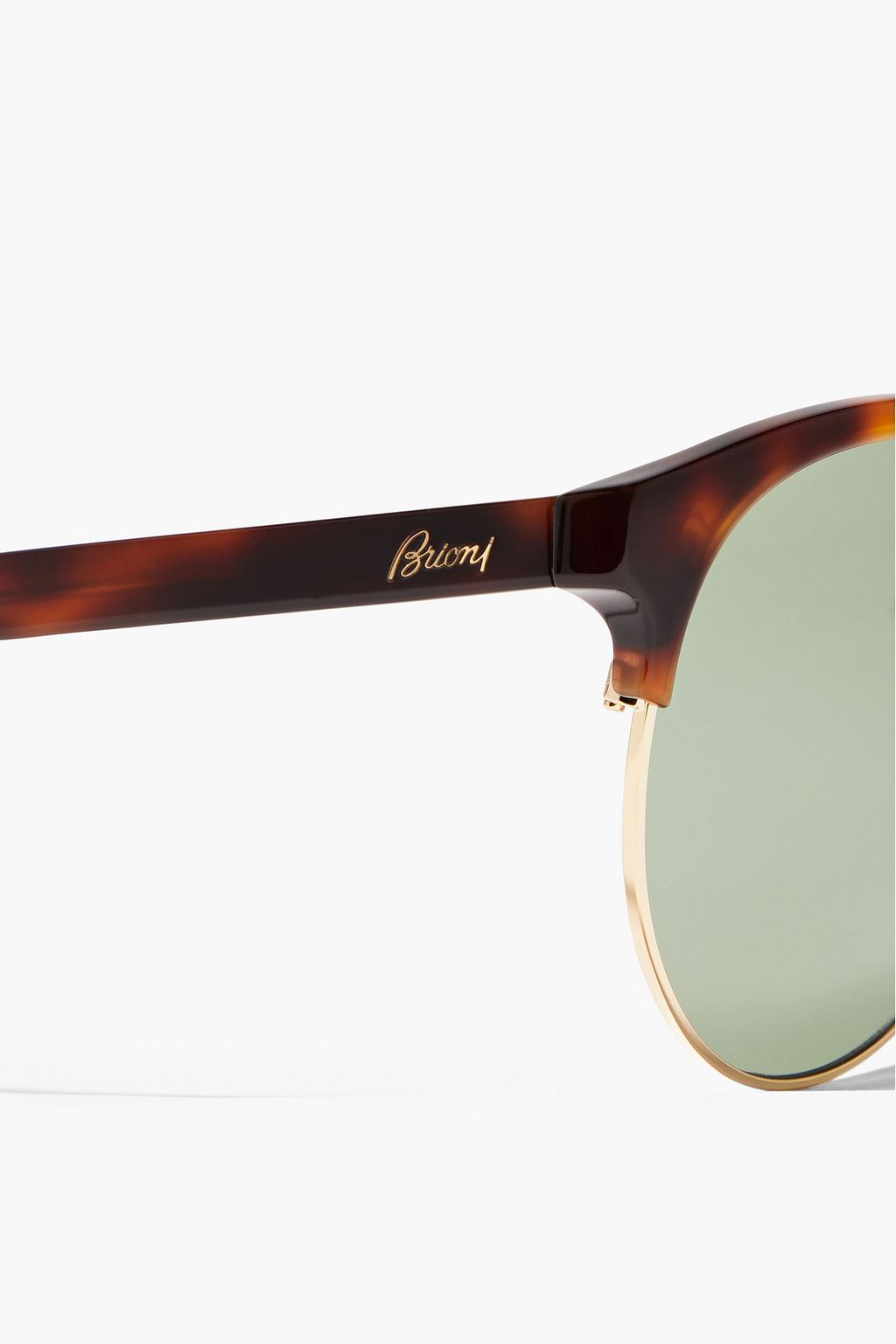 BRIONI Aviator-style tortoiseshell acetate sunglasses