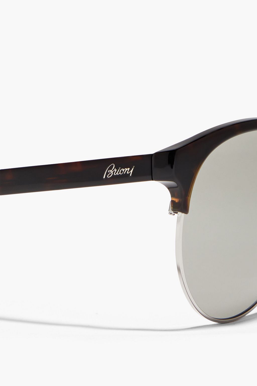 BRIONI Aviator-style tortoiseshell acetate sunglasses