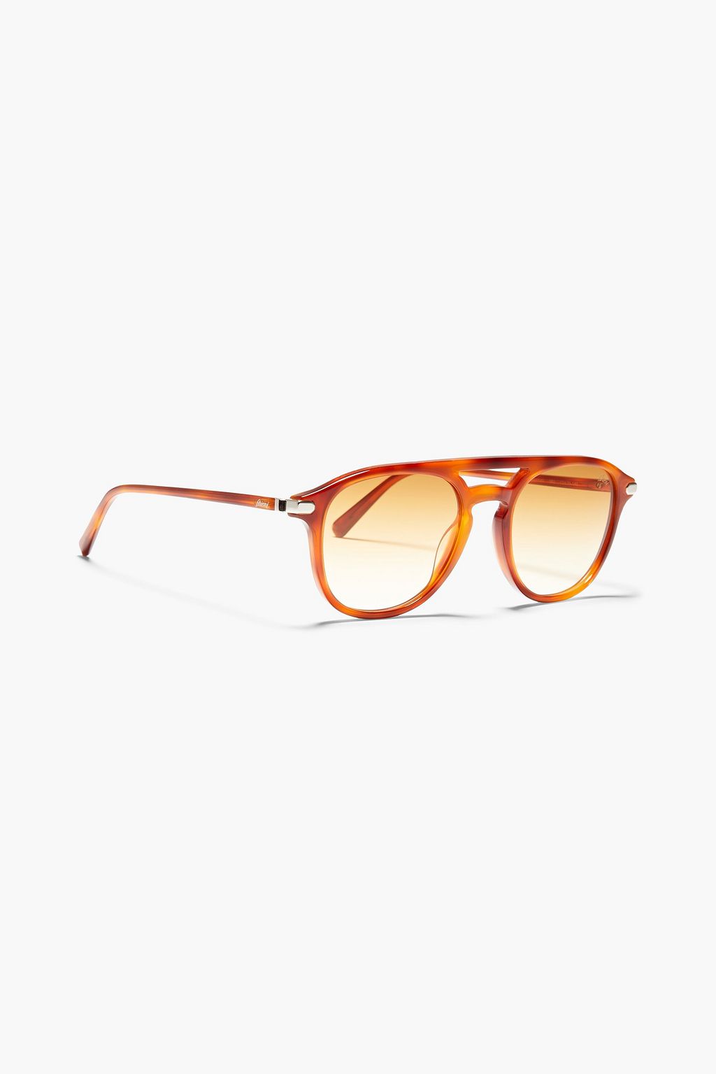 BRIONI Aviator-style tortoiseshell acetate sunglasses