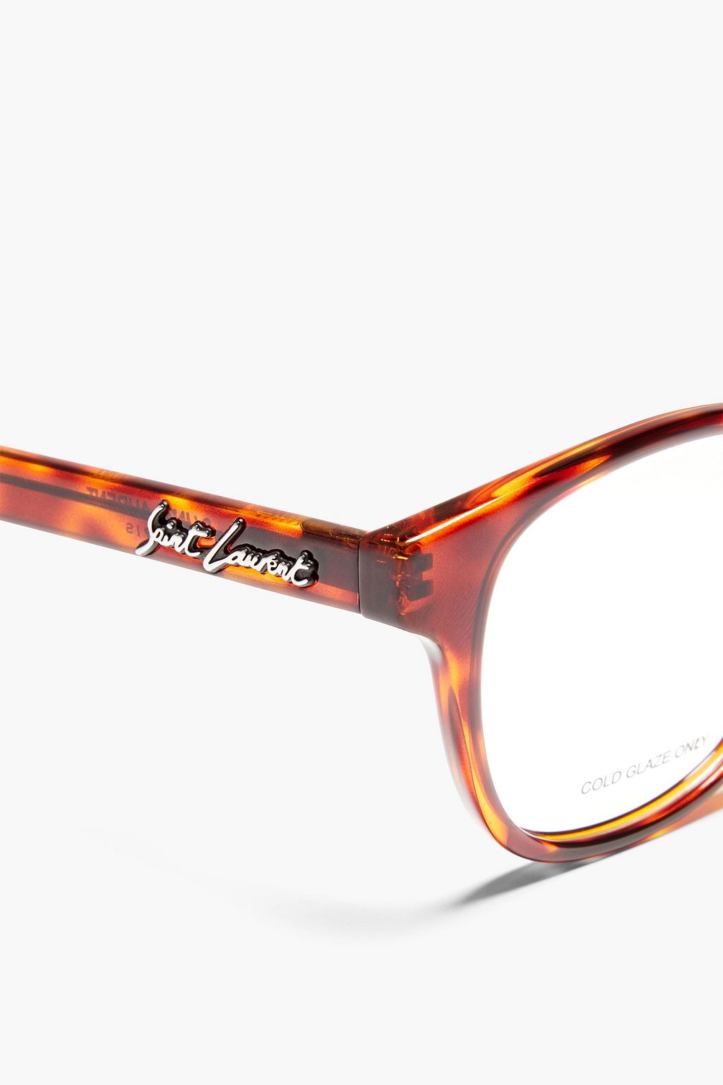 SAINT LAURENT D-frame tortoiseshell acetate optical glasses