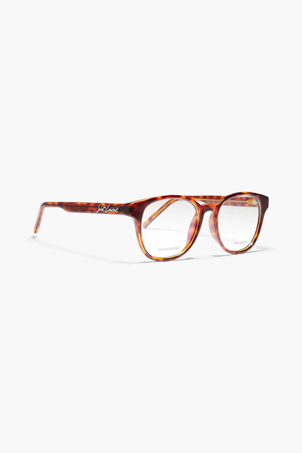SAINT LAURENT D-frame tortoiseshell acetate optical glasses