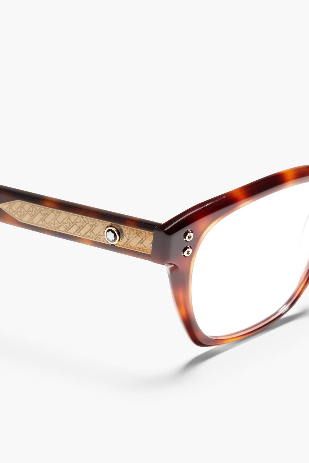 MONTBLANC D-frame tortoiseshell acetate optical glasses