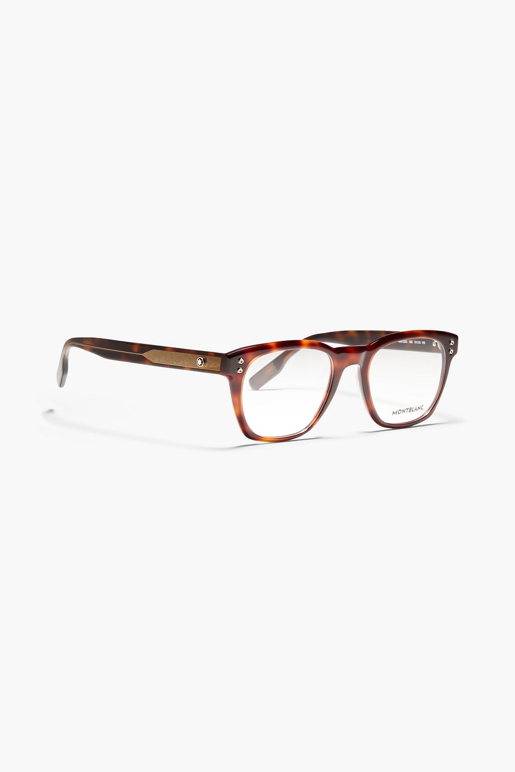 MONTBLANC D-frame tortoiseshell acetate optical glasses