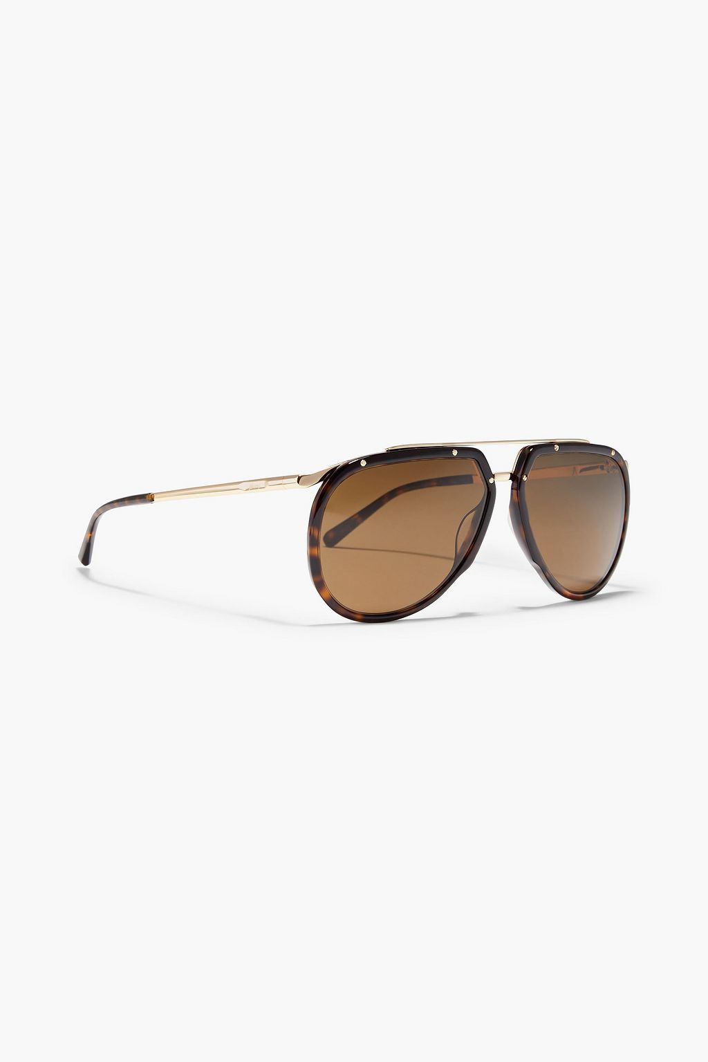 BRIONI Aviator-style tortoiseshell acetate sunglasses