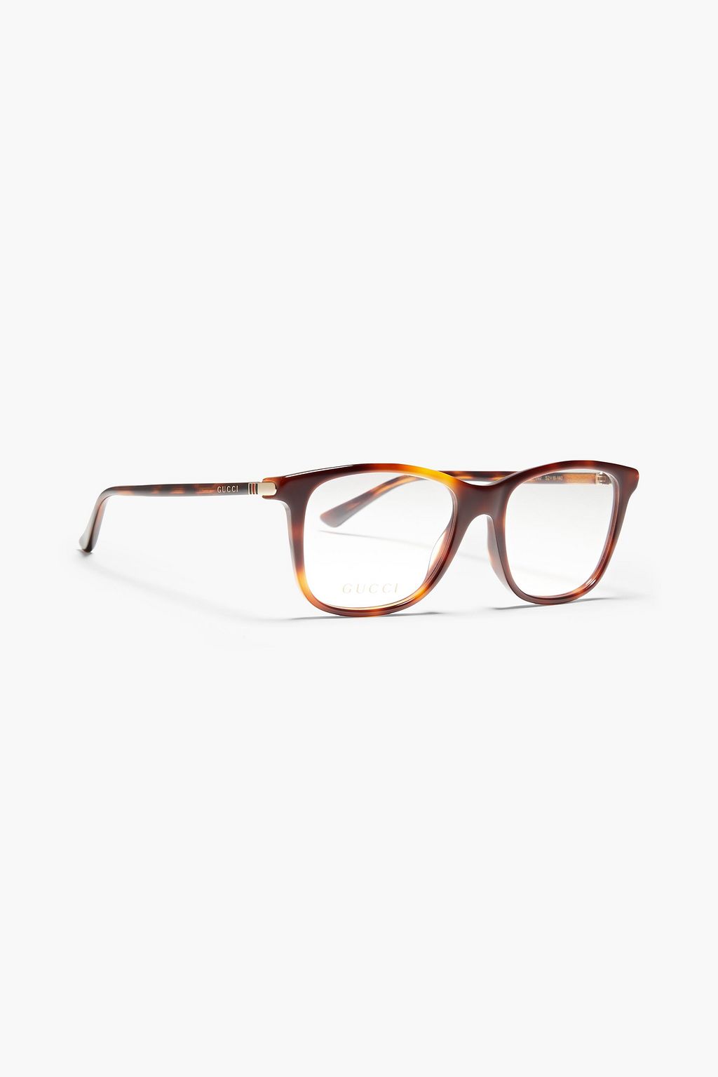 GUCCI D-frame tortoiseshell acetate optical glasses