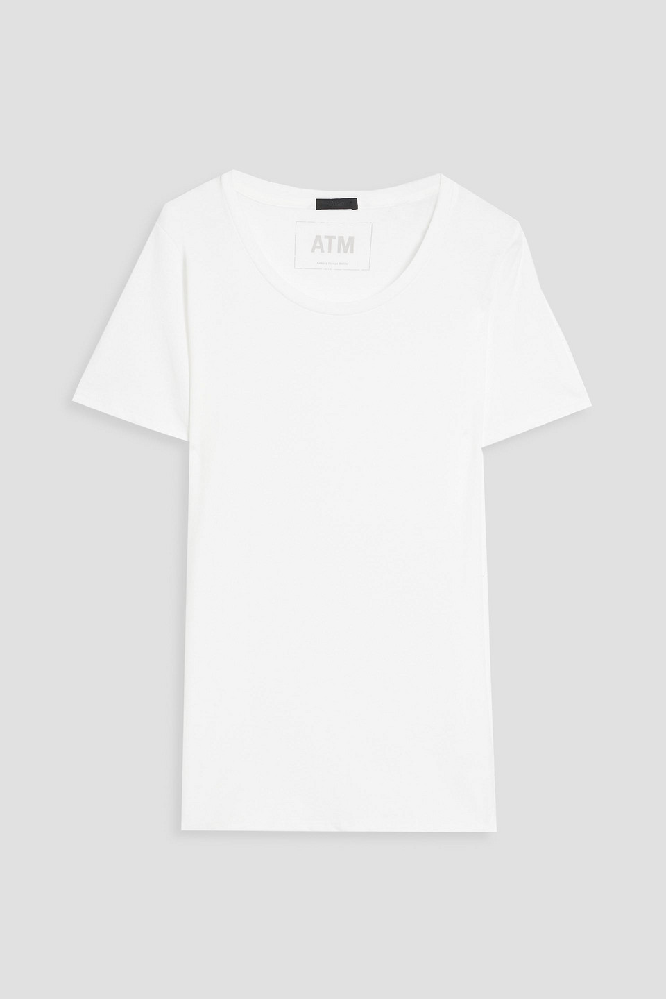 Atm Anthony Thomas Melillo Cotton-jersey T-shirt In White