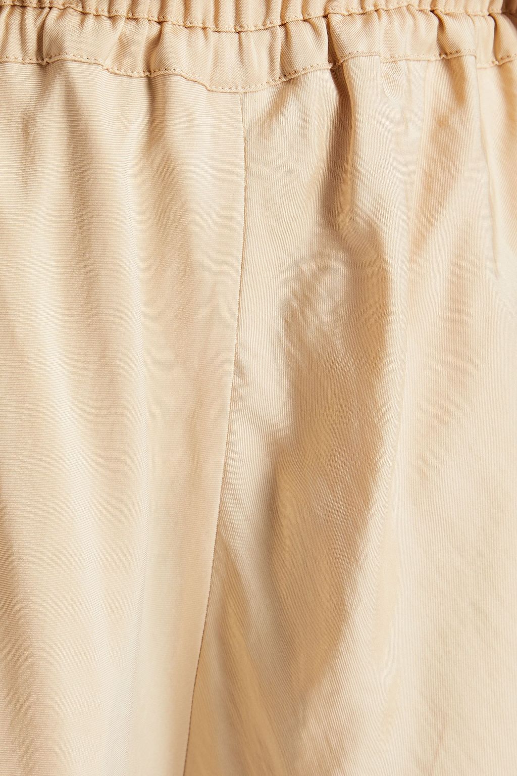 CHLOÉ Gathered faille straight-leg pants