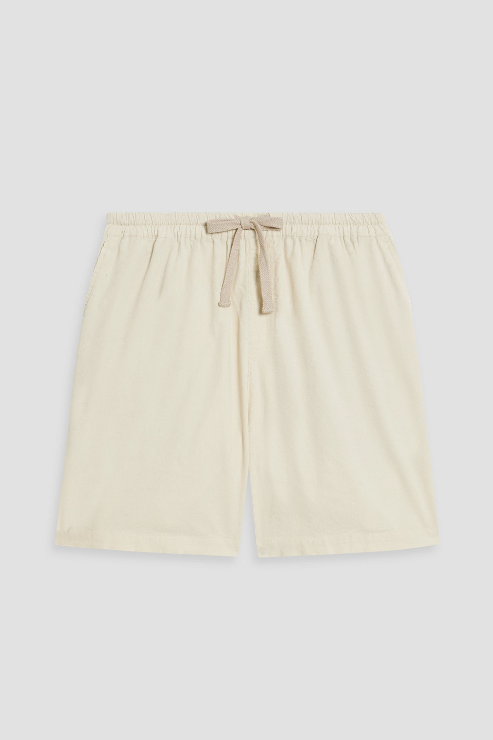 Cotton-corduroy drawstring shorts
