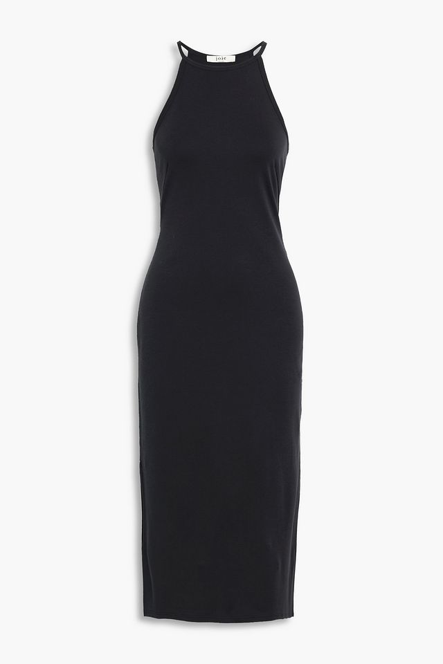 Agna B Pima cotton-jersey midi dress