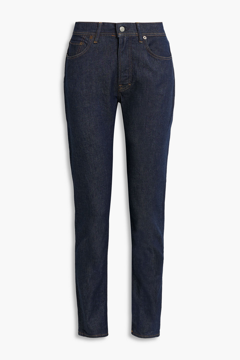 acne studios - high-rise straight-leg jeans - blue - 27w/ 34l