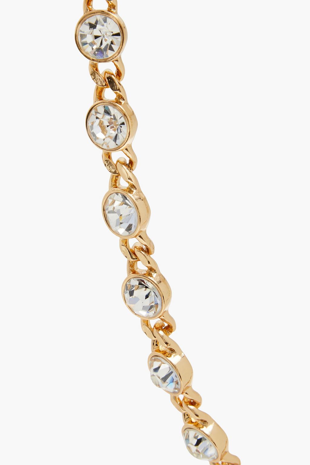 KENNETH JAY LANE Gold-plated crystal necklace